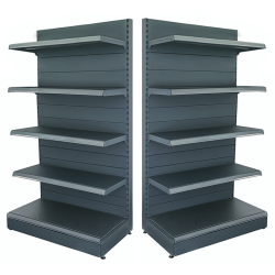 Raft magazin metalic de perete 125*225 baza 50 cm si 4 polite de 40 cm