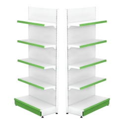 Wall Metal Shelf 100x220 cm Base 50 cm with 4 Shelves of 40 cm