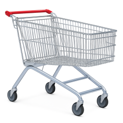 Chariot de supermarché 100 litres