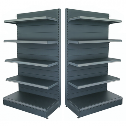 Raft magazin metalic de perete 125*225 baza 40 cm si 4 polite de 30 cm