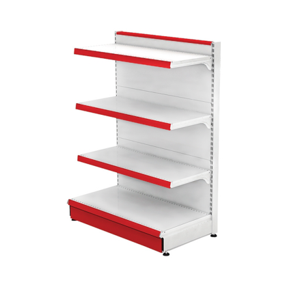 Étagère Gondole Métallique Retail 100*140 Base 40 cm et 3 Étagères de 30 cm