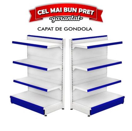 Étagère Gondole Métallique Retail 100*140 Base 50 cm et 3 Étagères de 40 cm