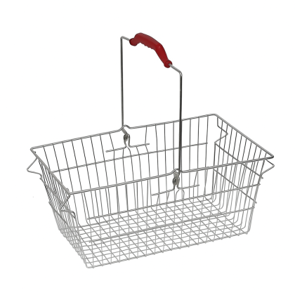 Cesta de compras de metal con 2 asas - 20 lt x 5 piezas