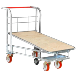 Carro de plataforma con base de madera 105*75*125 cm