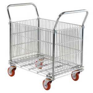 Carro de supermercado para mercancías con 2 asas 99*54*93 cm