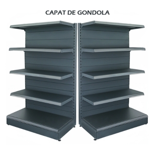 Retail Metal Gondola Shelf 100*180 Base 40 cm and 4 Shelves of 30 cm
