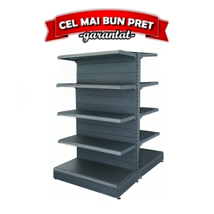 Étagère Gondole Métallique Retail 70*180 Base 50 cm et 8 Étagères de 40 cm