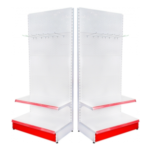 Wall Metal Shelf with Hooks 100*220 Base 50 cm and 1 Pulley of 40 cm