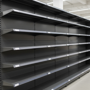 Retail Metal Gondola Shelf 100*180 Base 40 cm and 4 Shelves of 30 cm