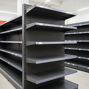 Retail Metal Gondola Shelf 100*180 Base 40 cm and 4 Shelves of 30 cm