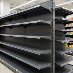 Retail Metal Gondola Shelf 100*180 Base 40 cm and 4 Shelves of 30 cm