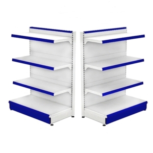 Retail Metal Gondola Shelf 100*140 Base 50 cm and 3 Shelves of 40 cm