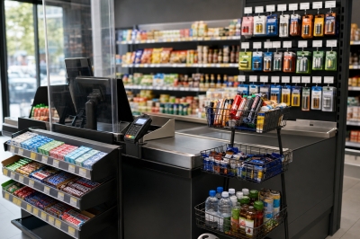 Zona de checkout: cum folosesti accesorii casa de marcat pentru vanzari de impuls