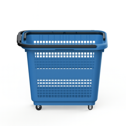 Panier de supermarché à roulettes 54 litres